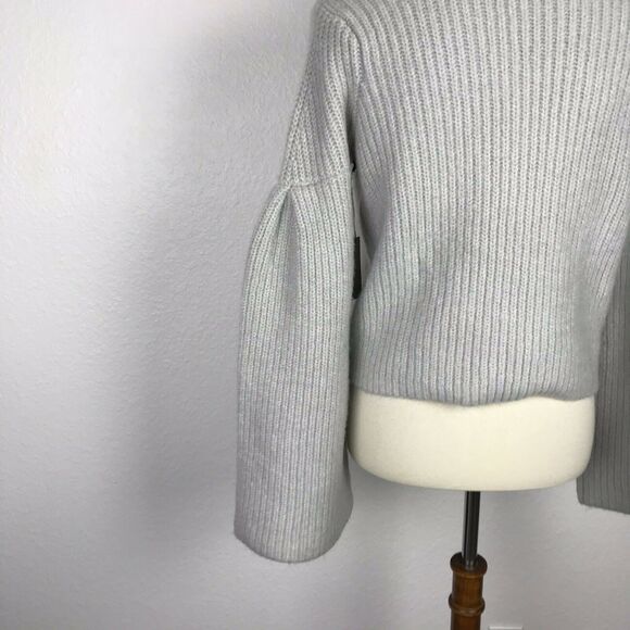 Lovers + Friends Pullover Maxine Crop Wide Sleeve Ribbed Sweater - Picture 11 of 12